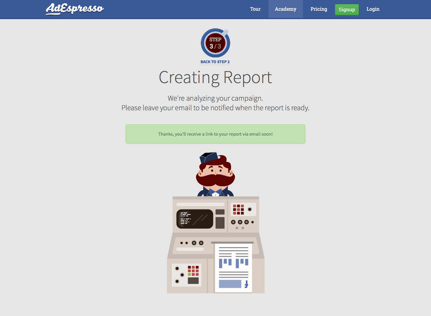 report tool screenshot